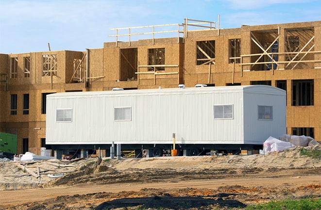 construction site with temporary office rentals in Arcadia